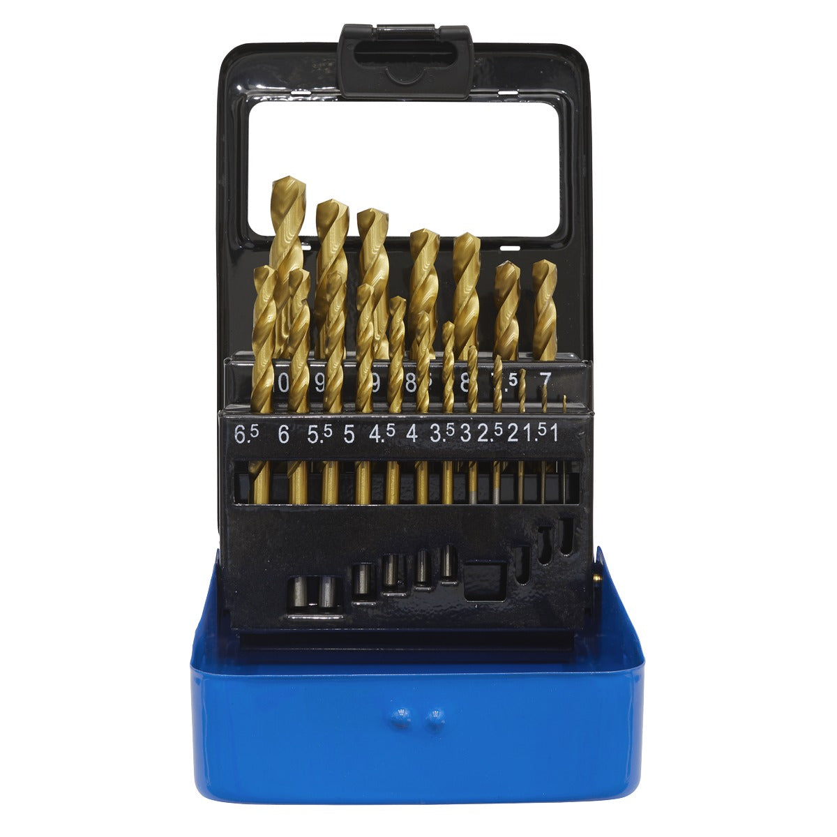 Sealey HSS Fully Ground Drill Bit Set 19pc - DIN 338 AK4719