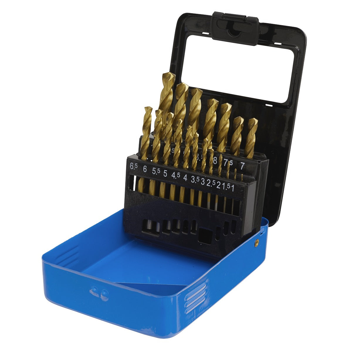 Sealey HSS Fully Ground Drill Bit Set 19pc - DIN 338 AK4719