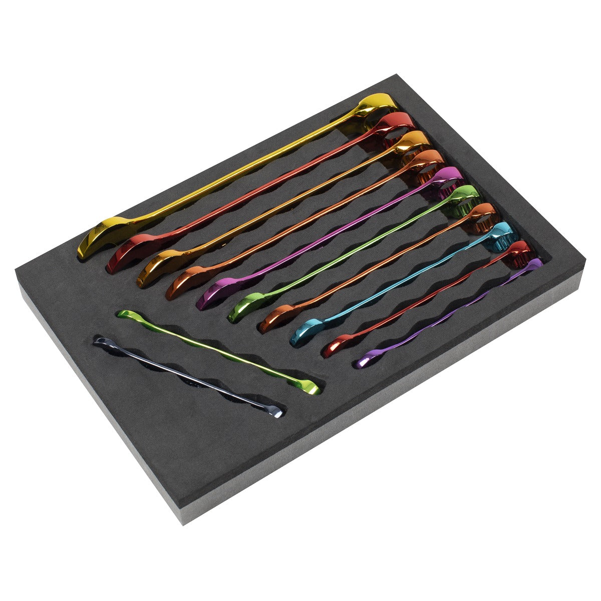 Sealey Premier Multi-Coloured Combination Spanner Set 12pc AK63267