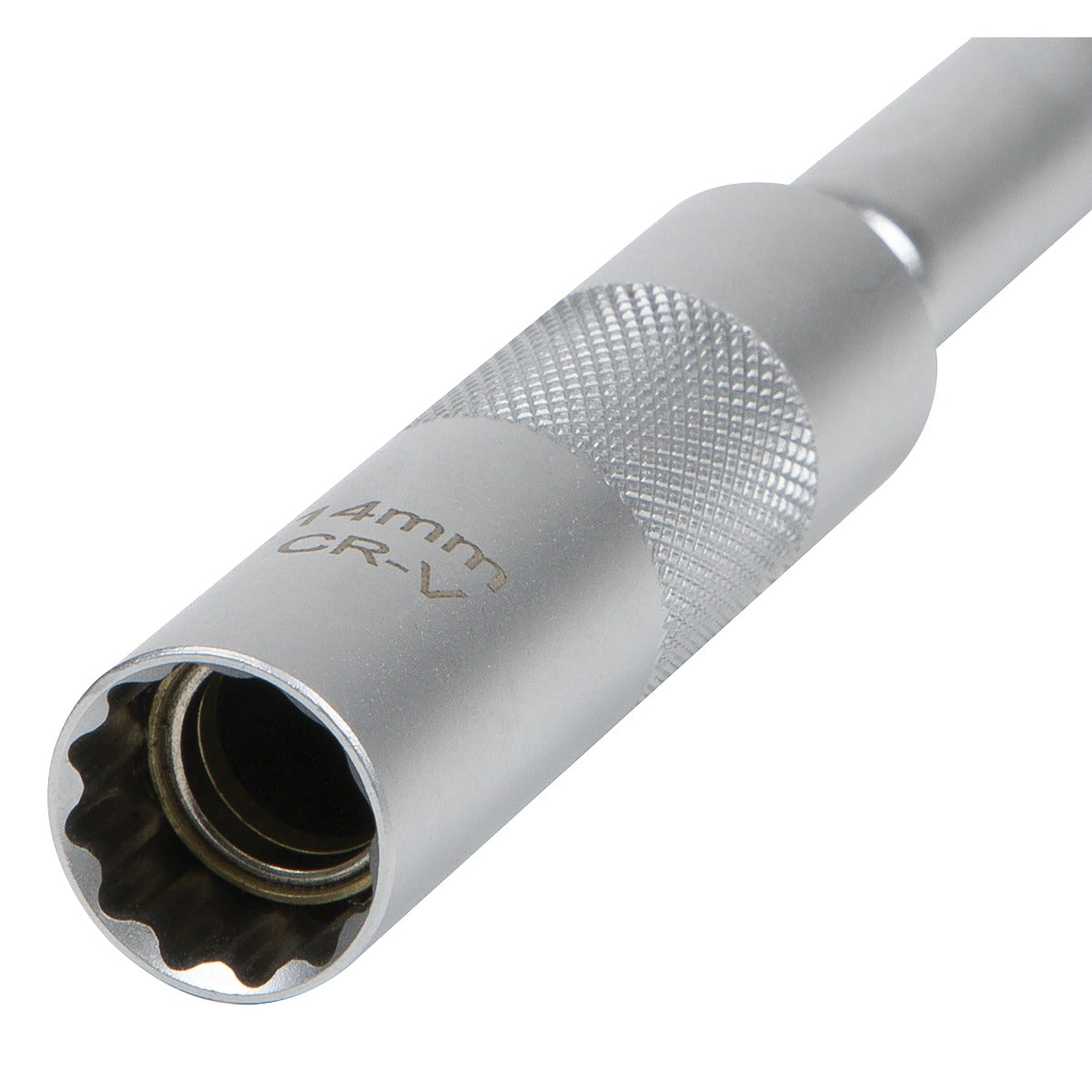 Sealey Spark Plug Socket with Universal Joint & Extension 3/8"Sq Drive 12-Point 14mm AK6575