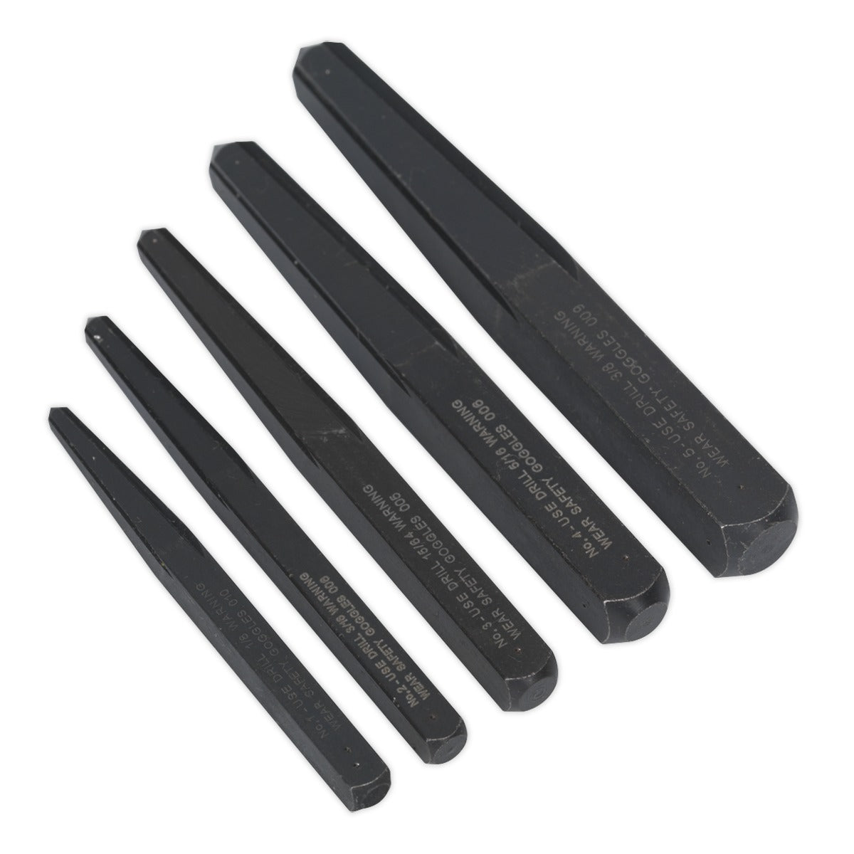 Sealey Square Type Screw Extractor Set 5pc AK719