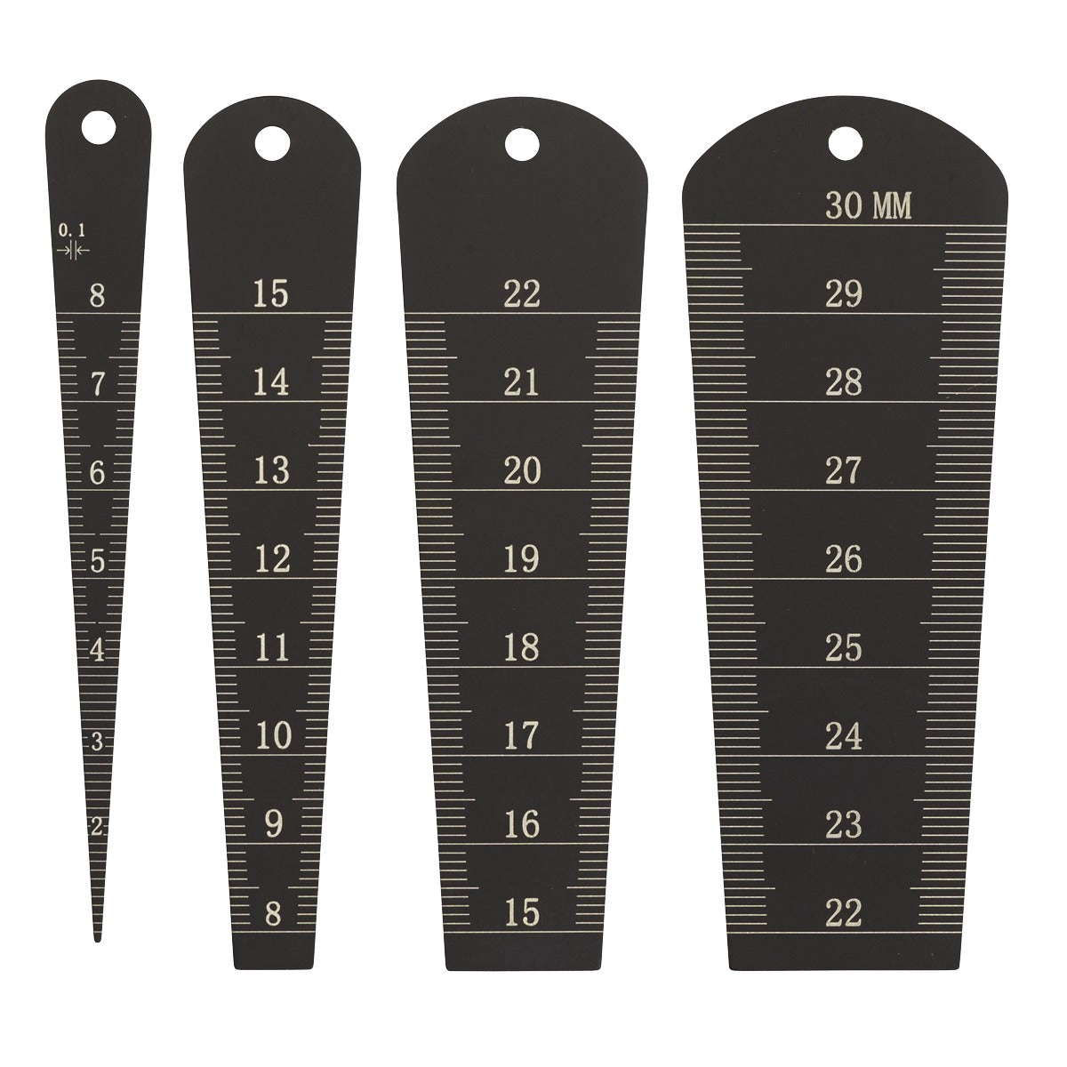 Sealey Taper Bore Gauge 1-30mm 4pc AK75TPG