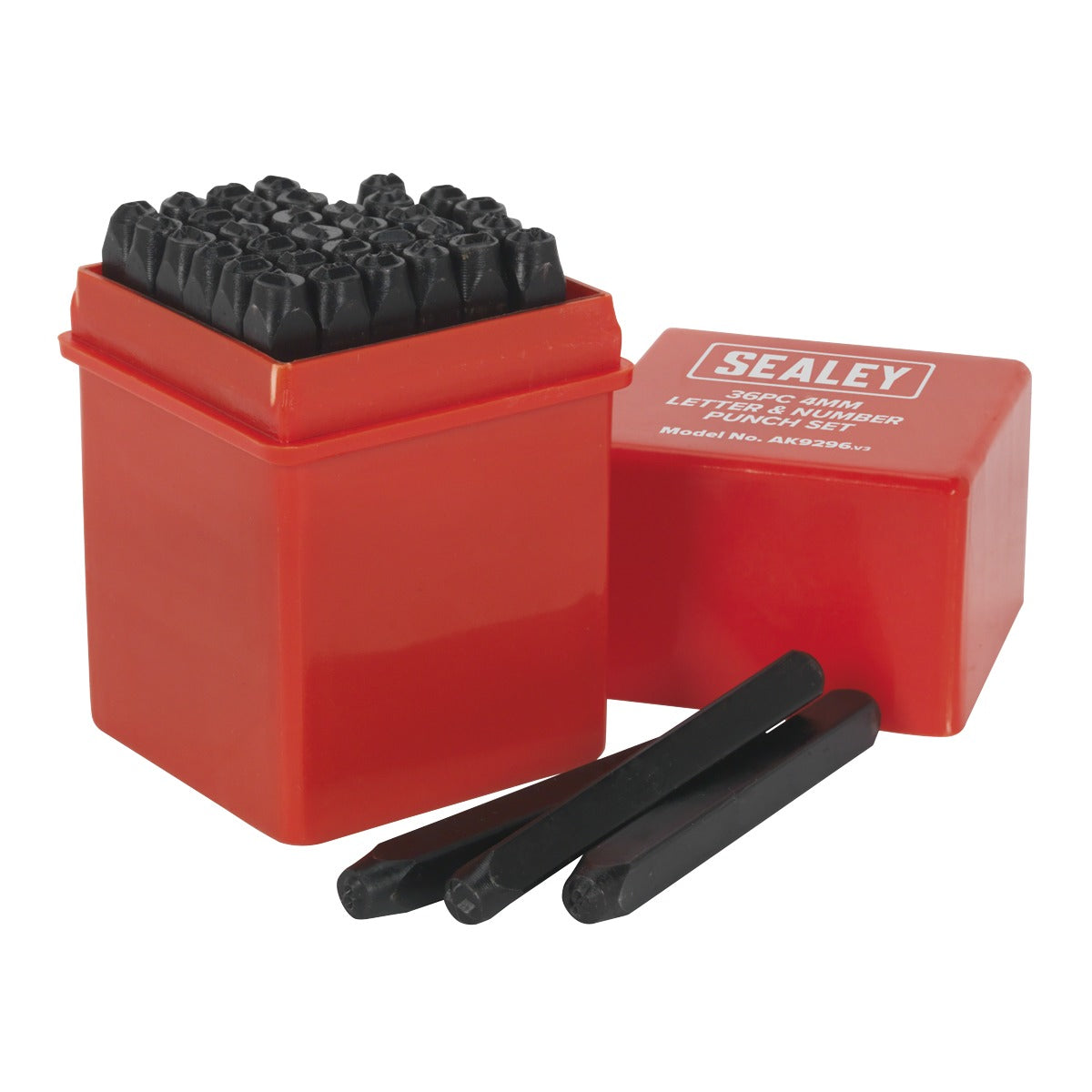 Sealey Letter & Number Punch Set 4mm 36pc AK9296