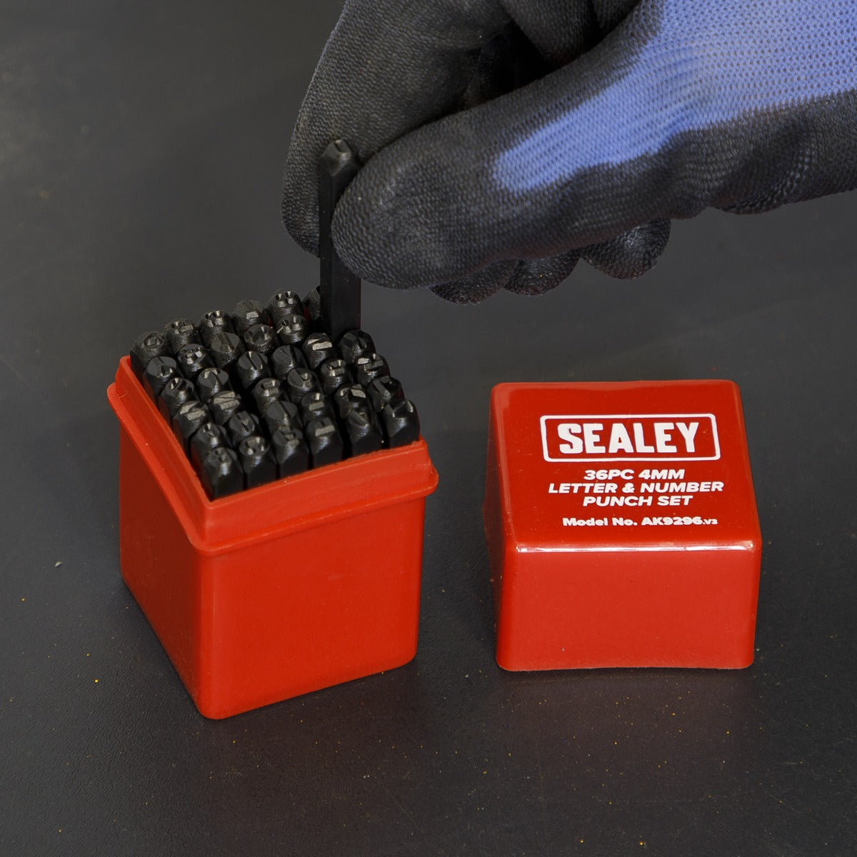 Sealey Letter & Number Punch Set 4mm 36pc AK9296