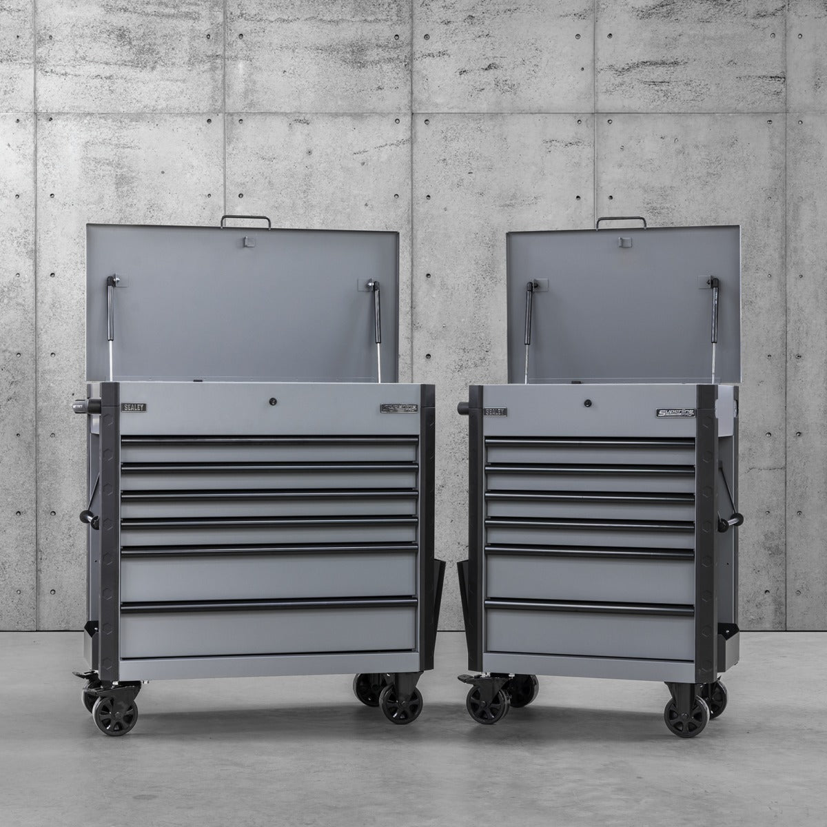 Sealey Superline Pro Tool Trolley 6 Drawer - Grey AP266G