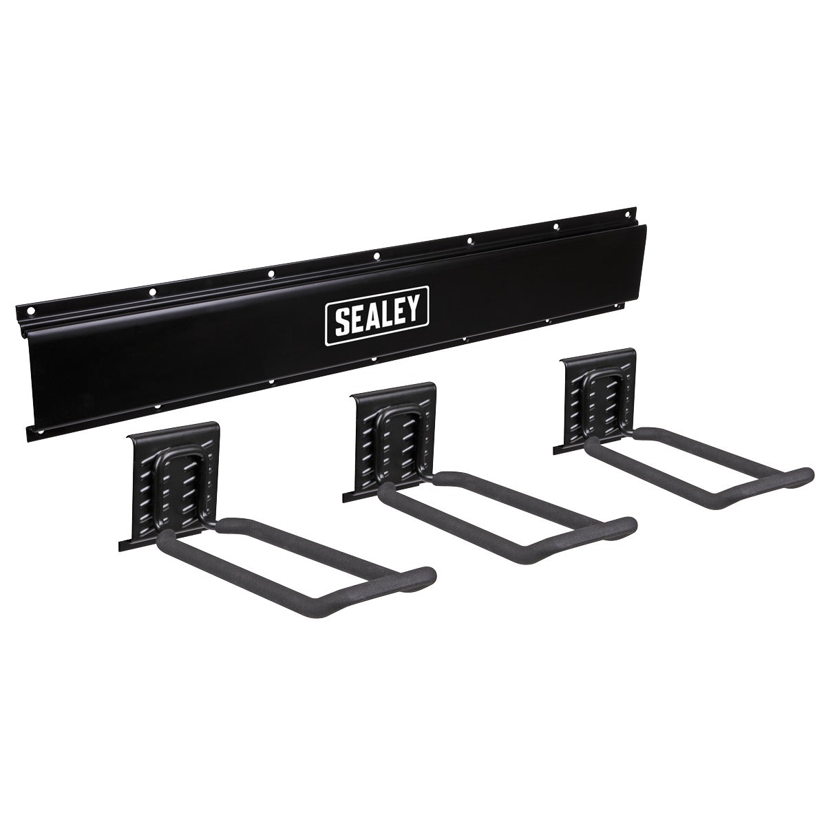 Sealey Wall Mounting Storage Rail with 3 Closed End Hooks APHKIT7