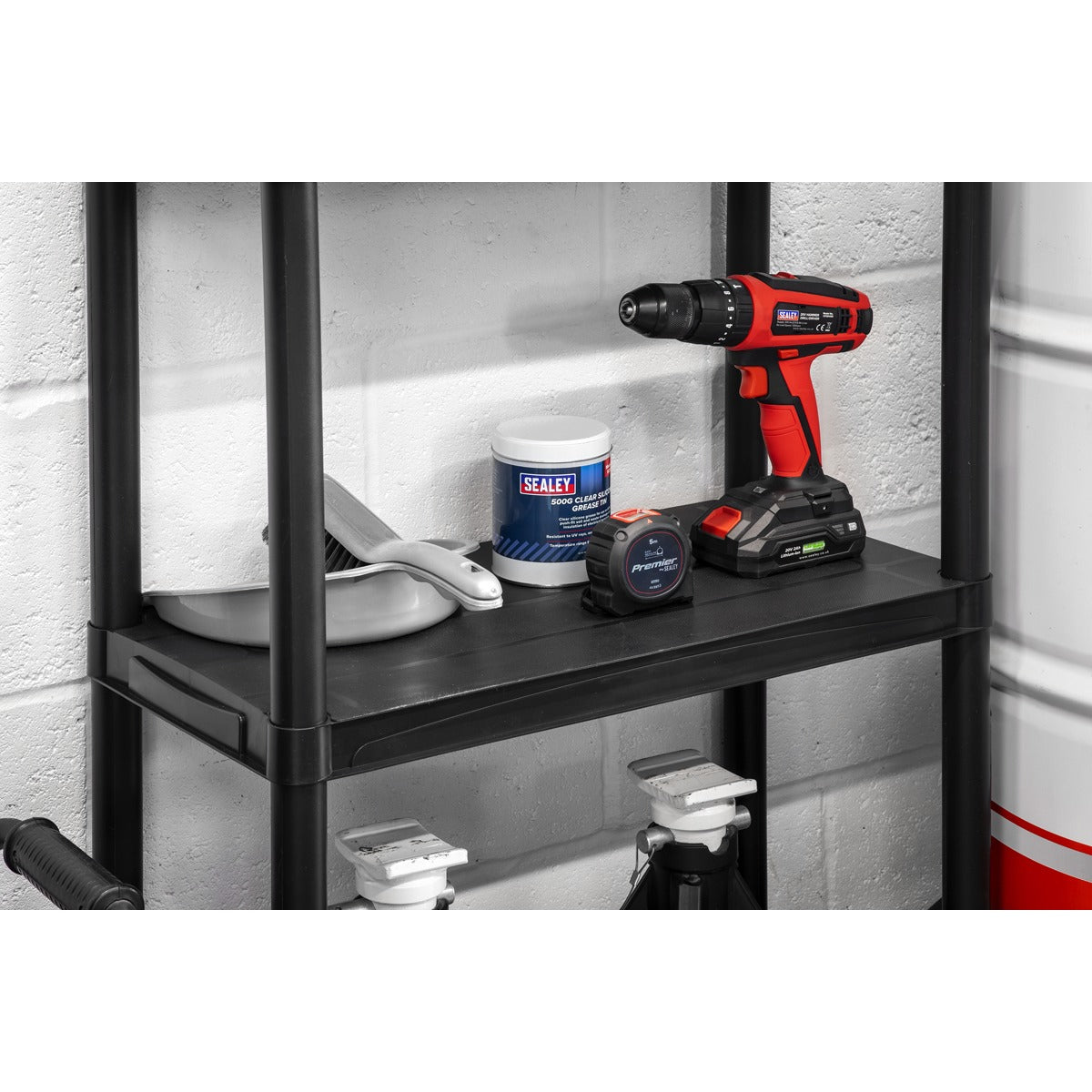 Sealey Plastic Racking Unit with 3 Shelves 25kg Capacity Per Level APPR3