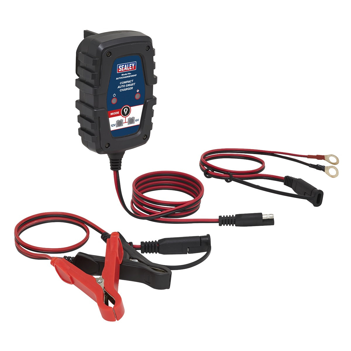 Sealey 6/12V Compact Smart Trickle Charger & Maintainer 1A AUTOCHARGE100HF