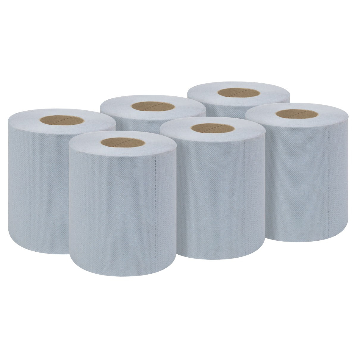 Sealey 2-Ply Embossed Blue Paper Roll 60m - Pack of 6 BLU60