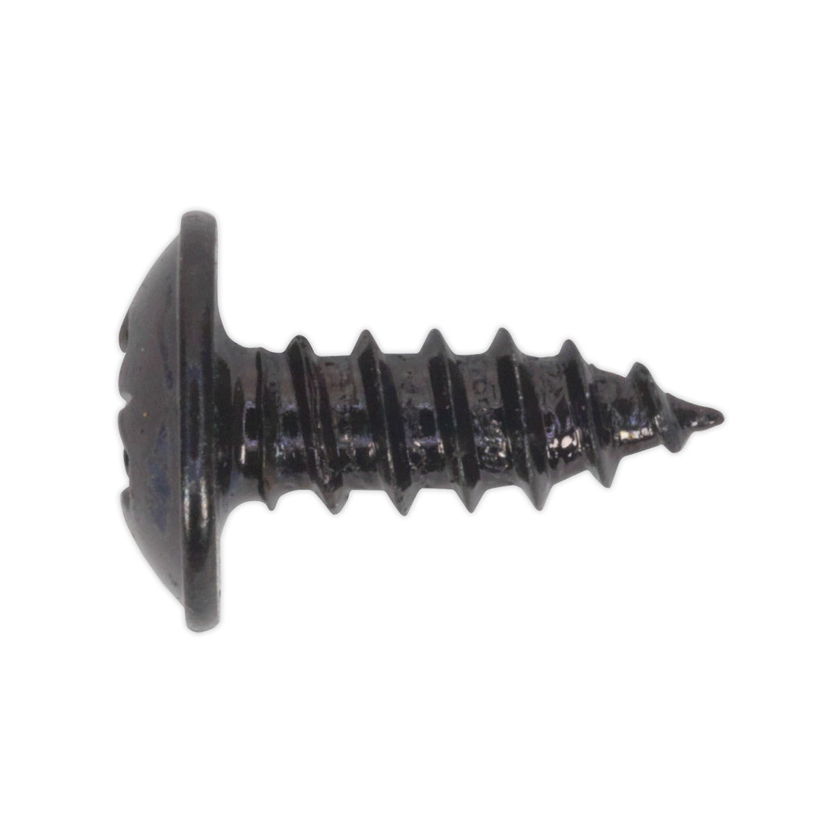 Sealey Self-Tapping Pozi Flanged Head Screw 3.5 x 10mm, Black - Pack of 100 BST3510