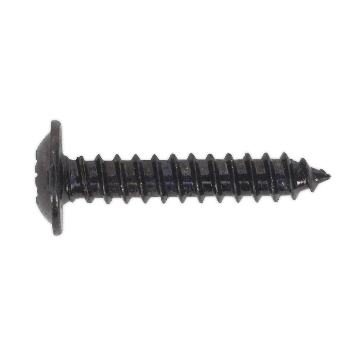 Sealey Self-Tapping Pozi Flanged Head Screw 3.5 x 19mm, Black - Pack of 100 BST3519