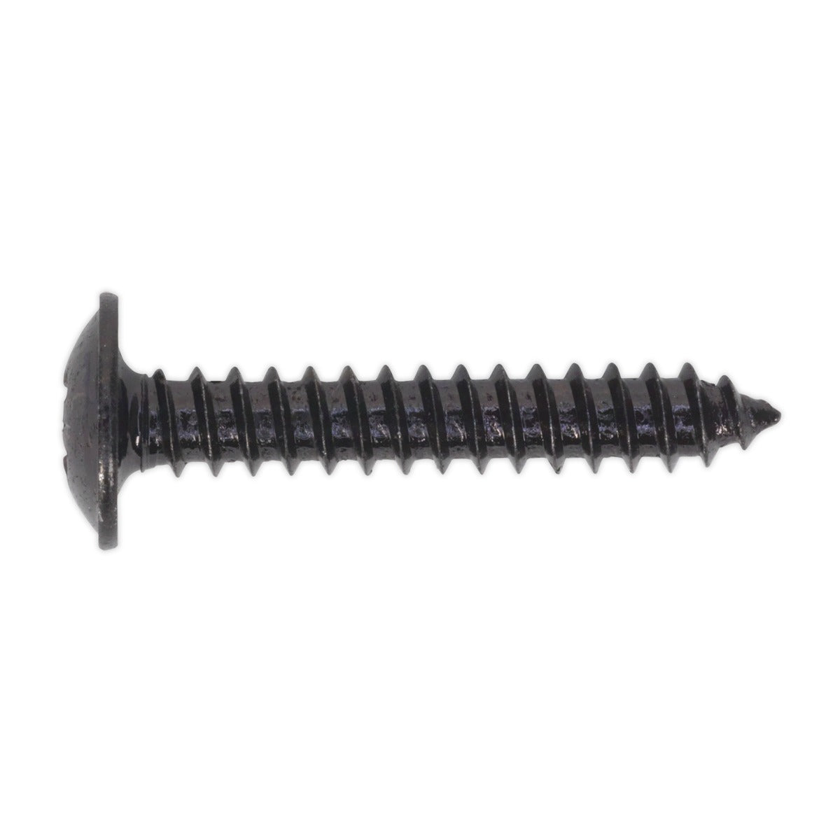 Sealey Self-Tapping Pozi Flanged Head Screw 4.2 x 25mm, Black - Pack of 100 BST4225