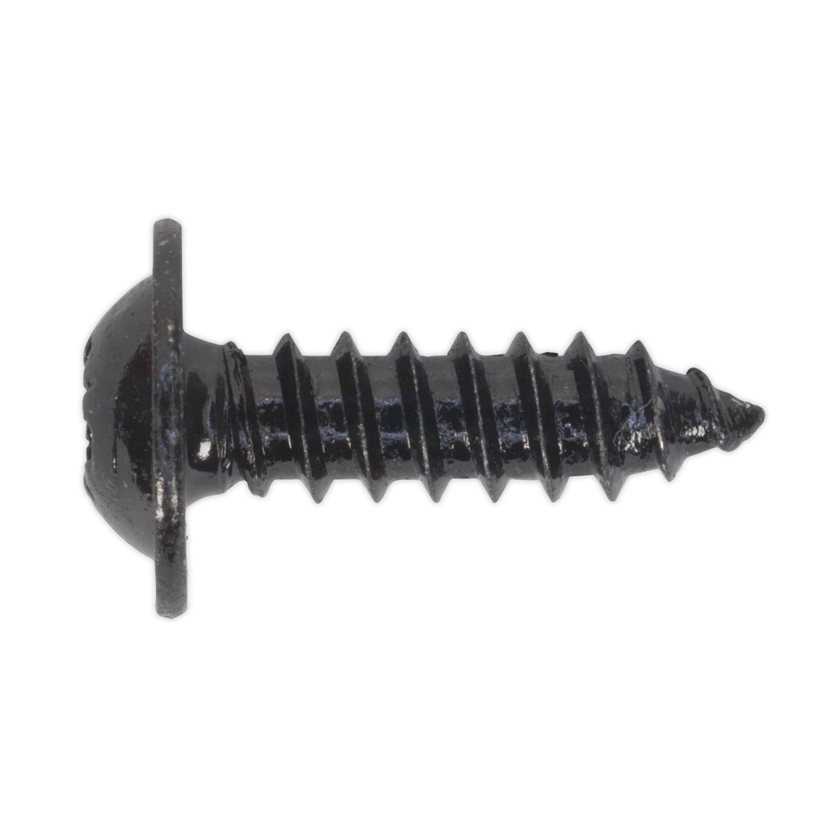 Sealey Self-Tapping Pozi Flanged Head Screw 4.8 x 16mm, Black - Pack of 100 BST4816
