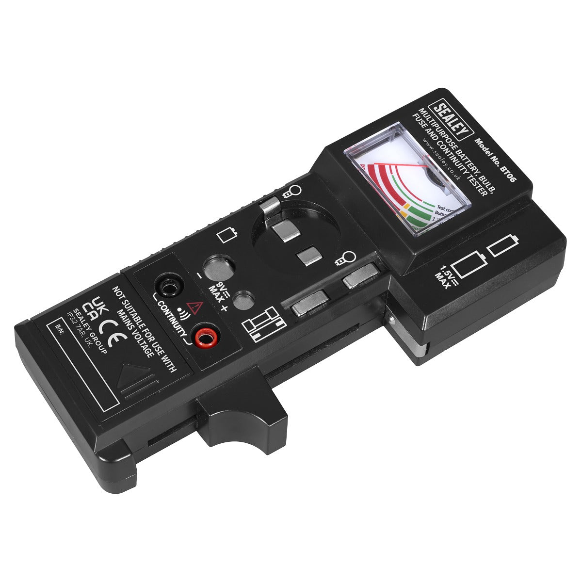 Sealey Multipurpose Battery, Bulb, Fuse & Continuity Tester BT06