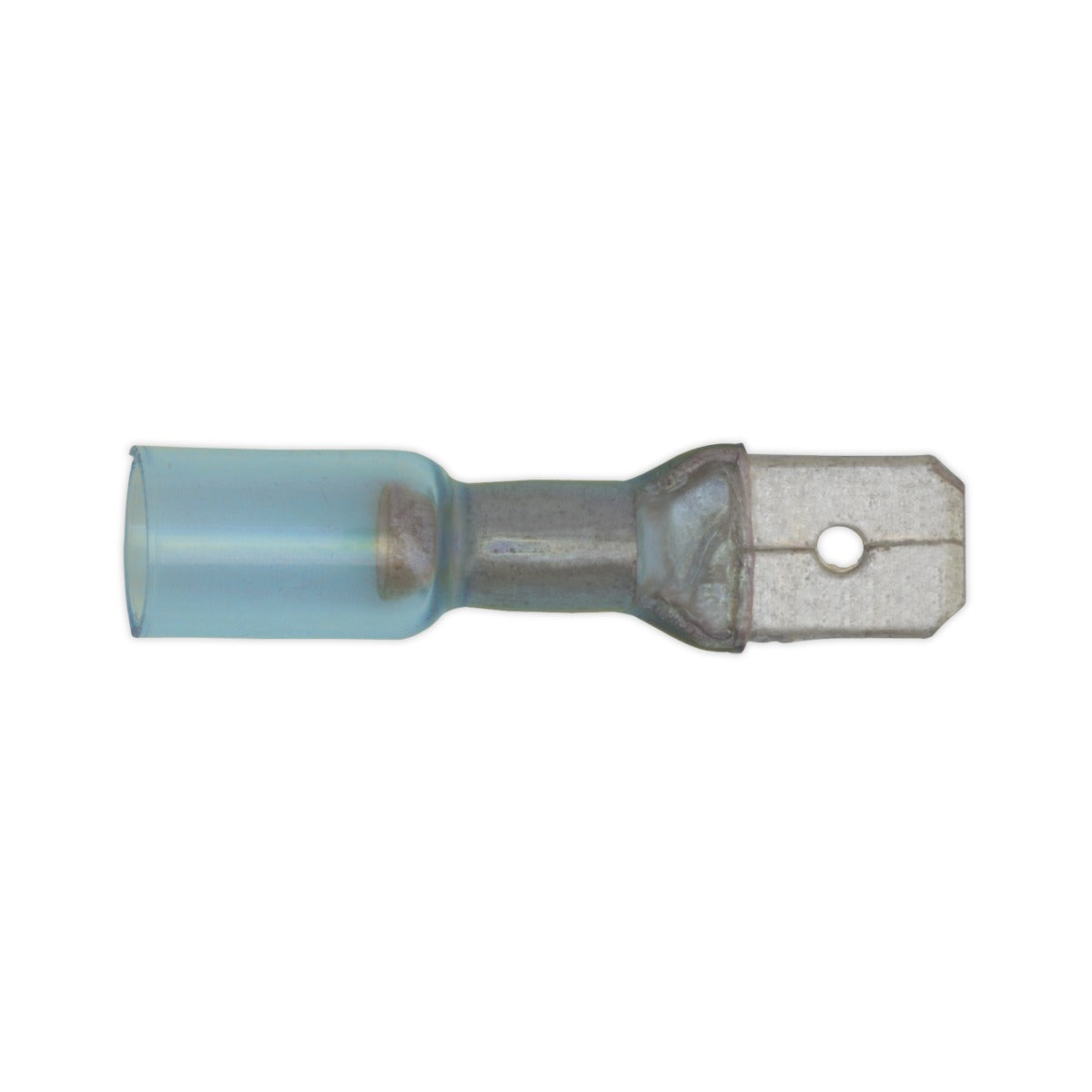 Sealey Heat Shrink Push-On Male Terminal 6.3mm, Blue - Pack of 25 BTSPM25