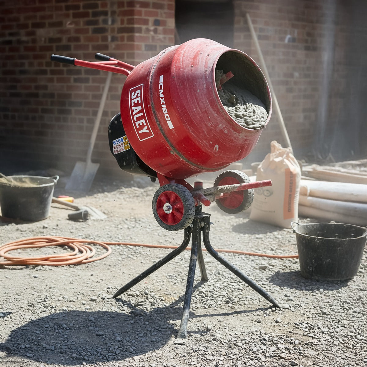 Sealey 160L Cement Mixer with Stand 650W CMX160