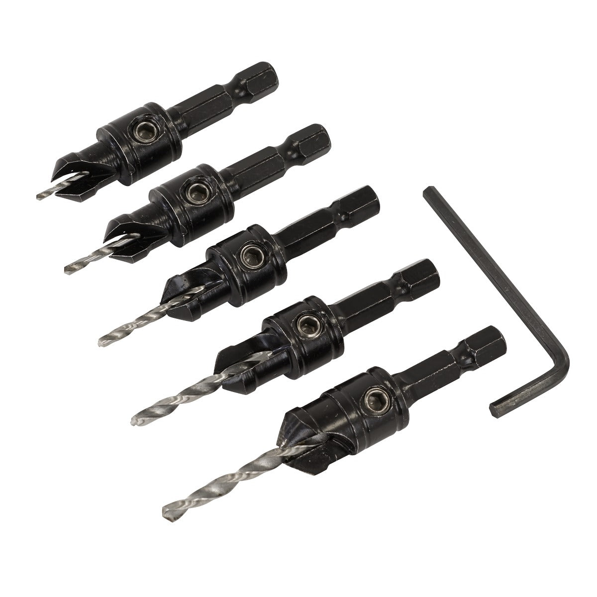Sealey Countersink Drill Bit Set 5pc CSSET5
