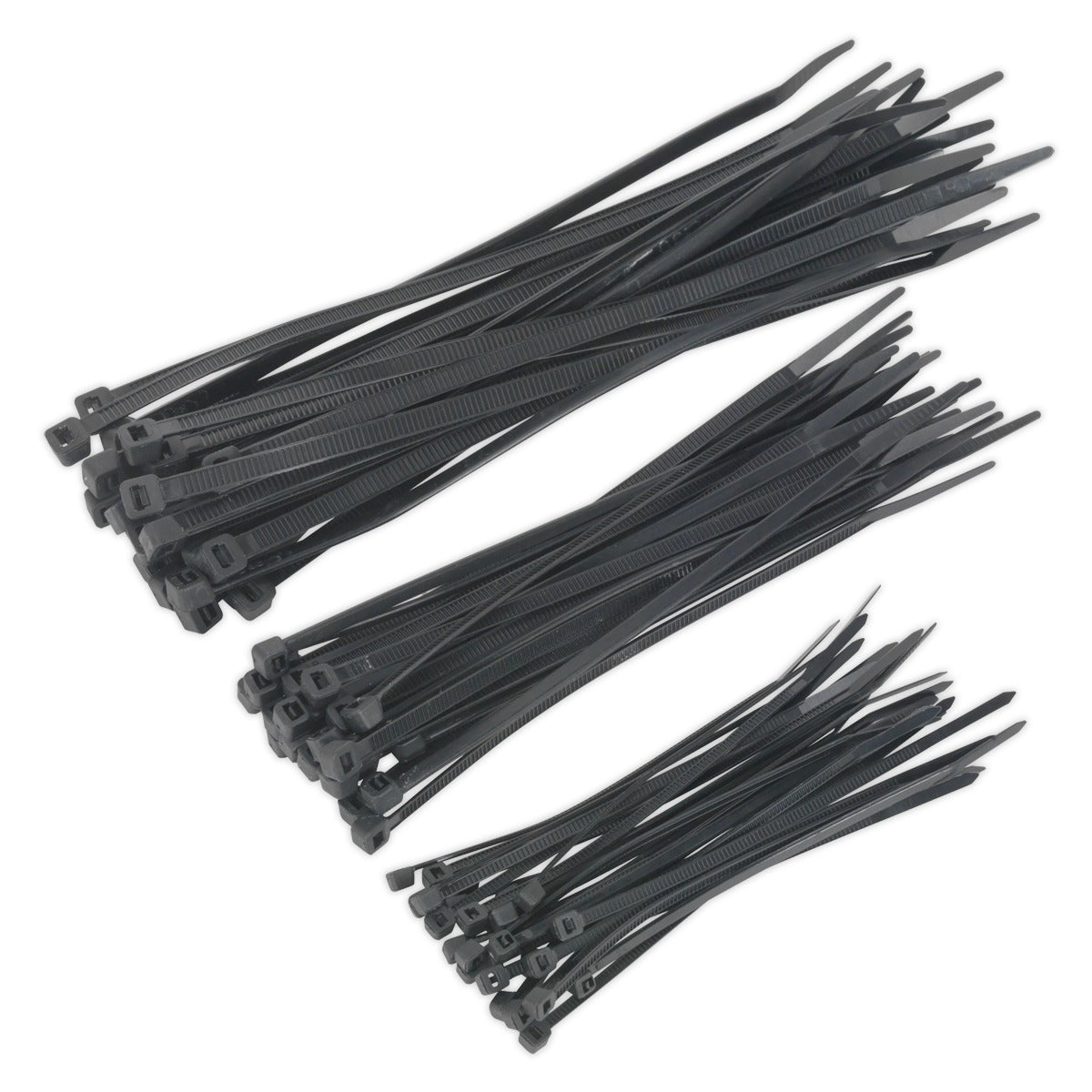 Sealey Cable Tie Assortment, Black - Pack of 75 CT75B