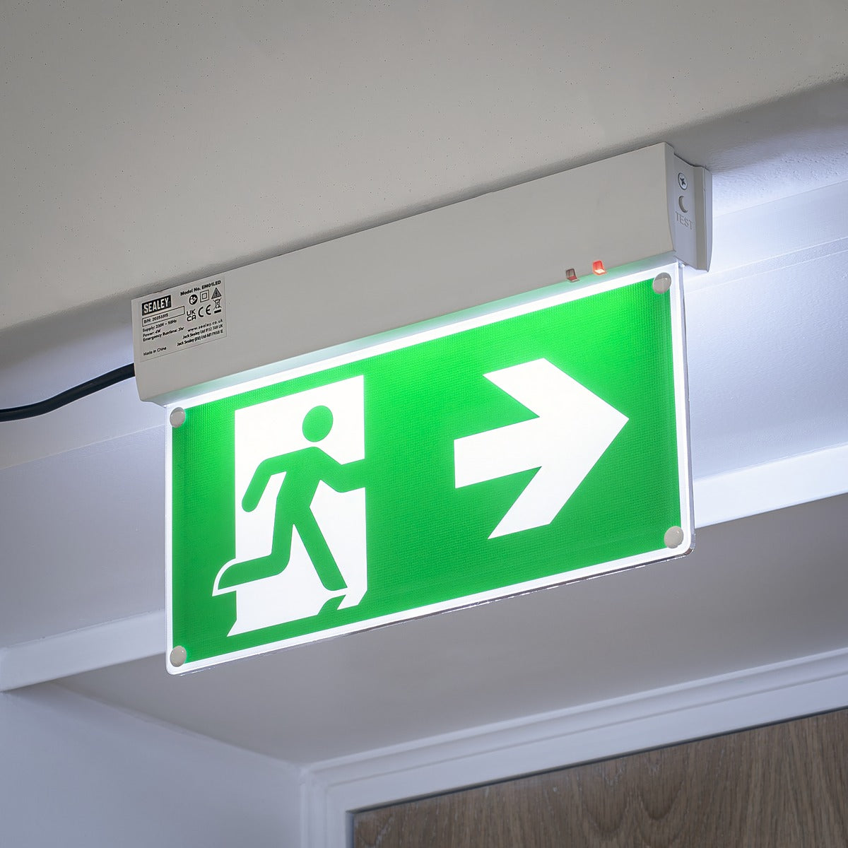 Sealey Maintained Emergency LED Fire Exit Sign EM01LED