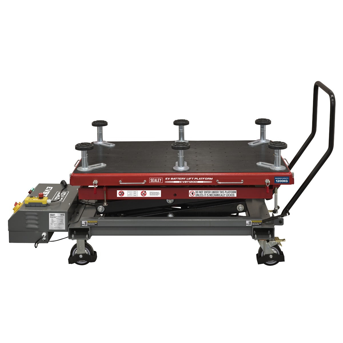 Sealey High Lift EV Battery Lift/Hydraulic Platform Truck 1200kg Capacity EVBT1200