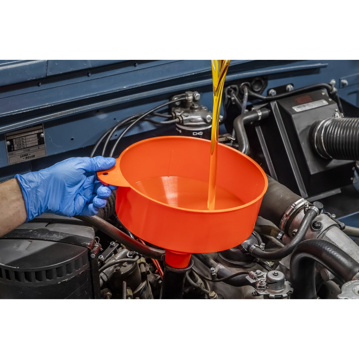 Sealey Fixed Spout Funnel with Filter 250mm - Large F3