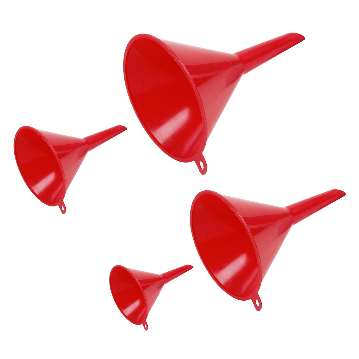 Sealey Economy Fixed Spout Funnel Set 4pc - Small F92