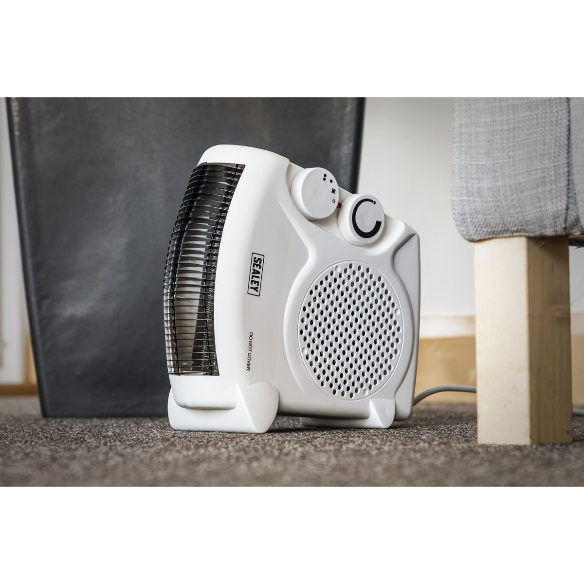 Sealey Fan Heater with 2 Heat Settings & Thermostat 2000W/230V FH2010