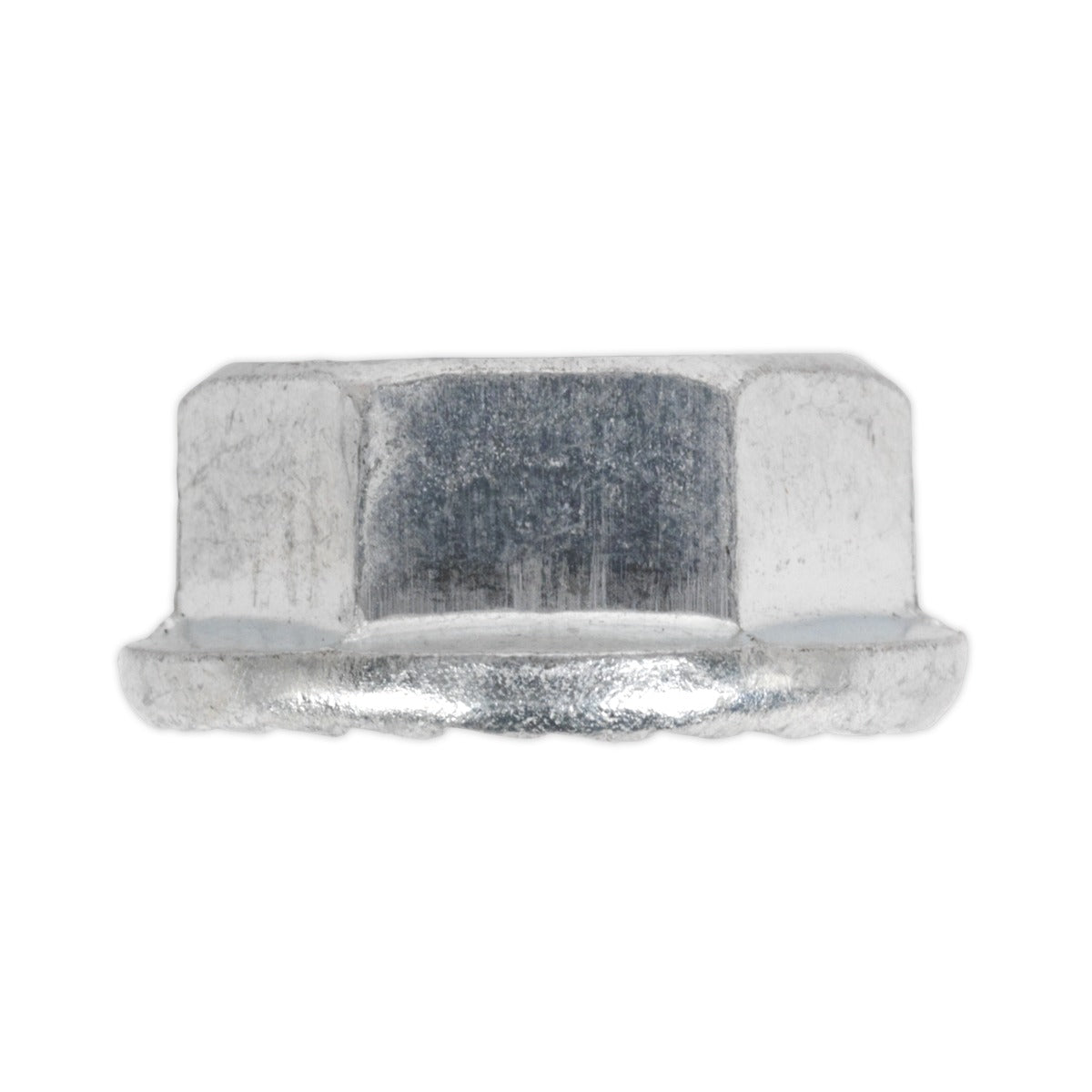 Sealey Zinc Plated Serrated Flange Nut M8 - Pack of 100 FN8