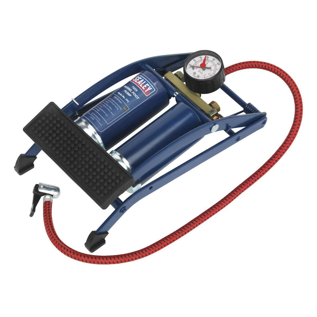 Sealey Twin Barrel Foot Pump FP2