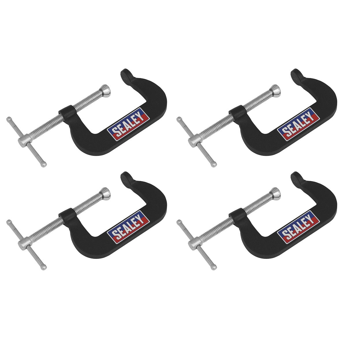 Sealey Junior C-Clamp Set 51 x 32mm 4pc GCC06