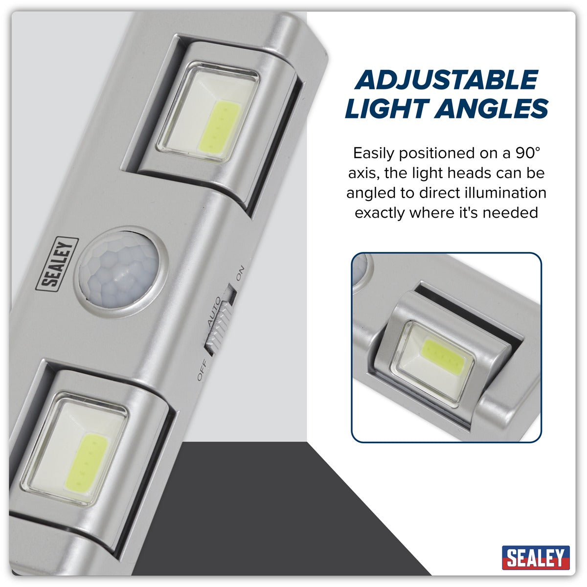 Sealey Auto Light with PIR Sensor 1W COB LED GL93