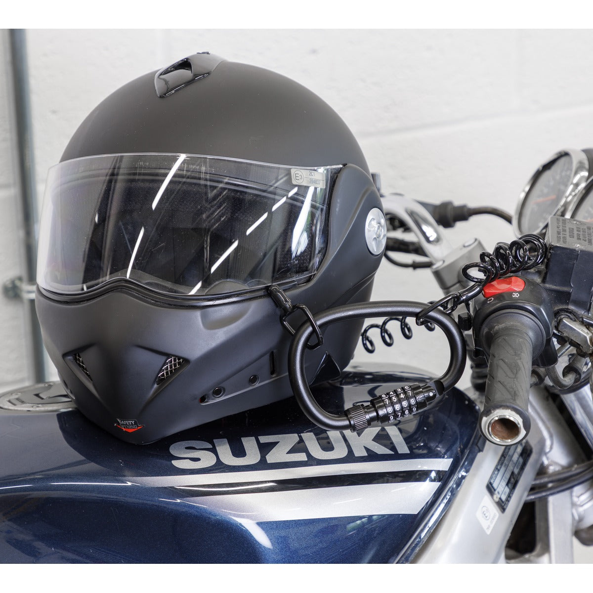 Sealey Helmet/Gear Lock with Cable HGL02