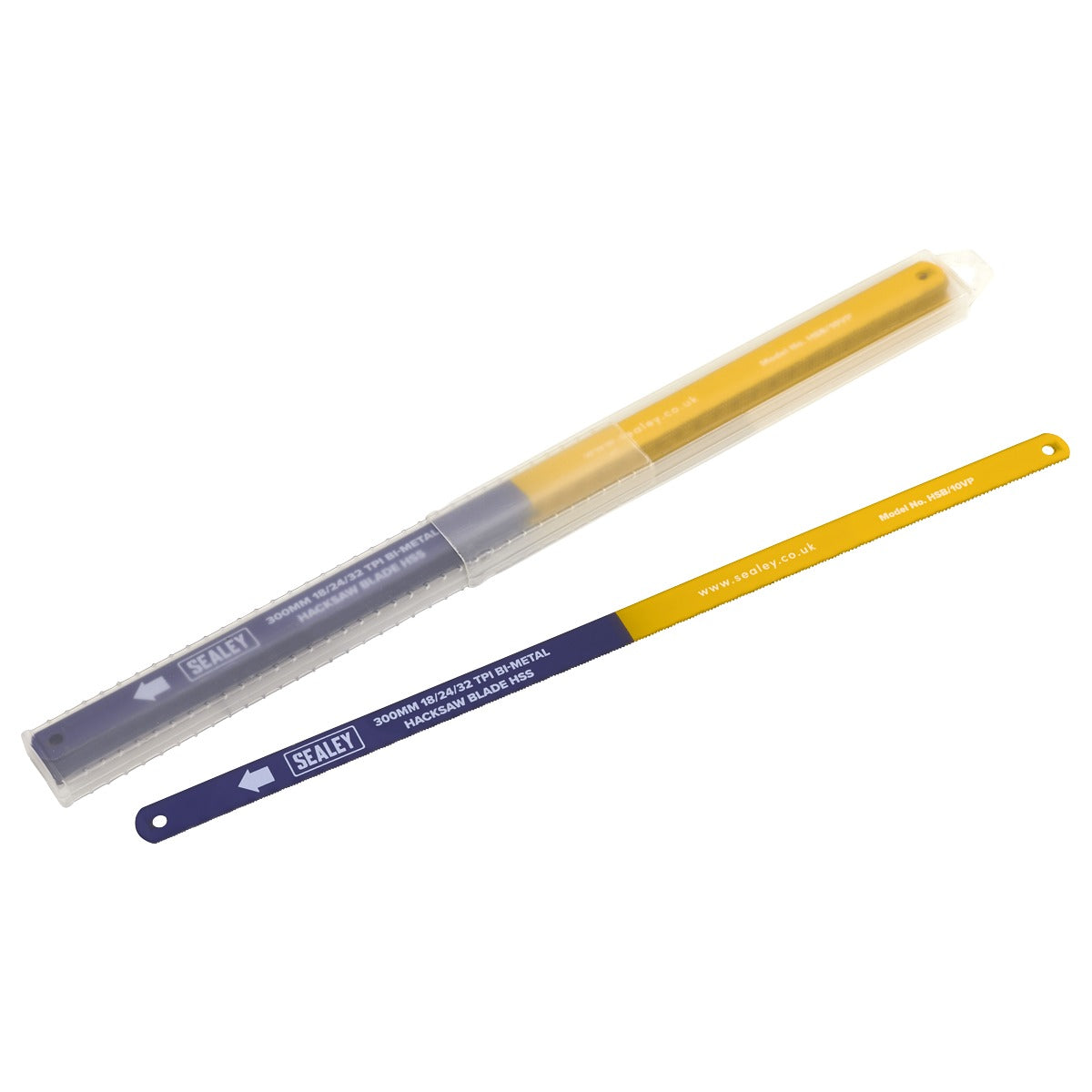 Sealey Bi-Metal Hacksaw Blade 18/24/32tpi Vari-Pitch 300mm - Pack of 10 HSB/10VP