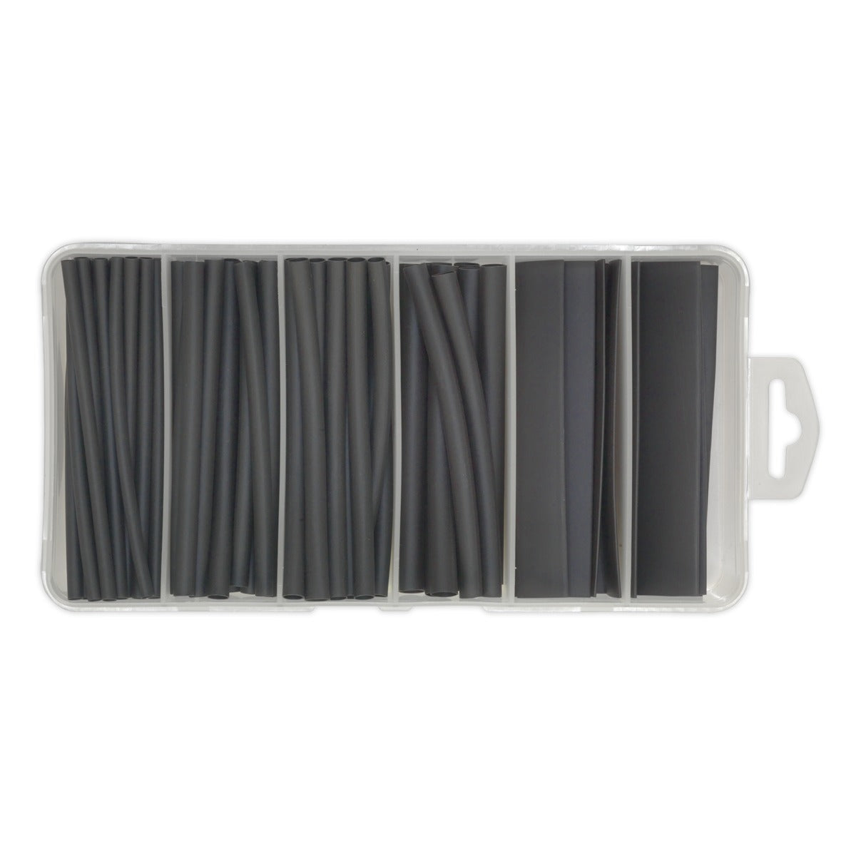 Sealey Heat Shrink Tubing Assortment 100mm 95pc - Black HST100B