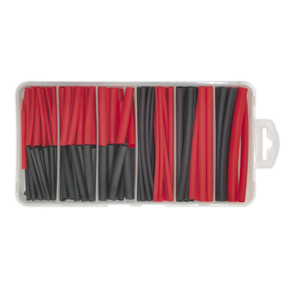Sealey Heat Shrink Tubing Assortment 50 & 100mm 180pc - Black & Red HST501BR