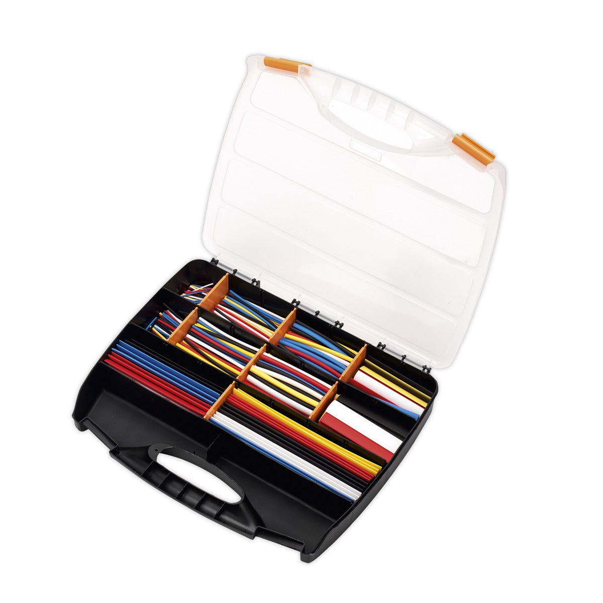 Sealey Heat Shrink Tubing Assortment 50, 100, 150 & 200mm 590pc - Mixed Colours HST590MC