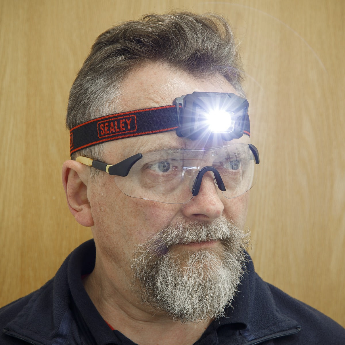 Sealey Rechargeable Head Torch with Auto-Sensor 3W SMD LED HT102R