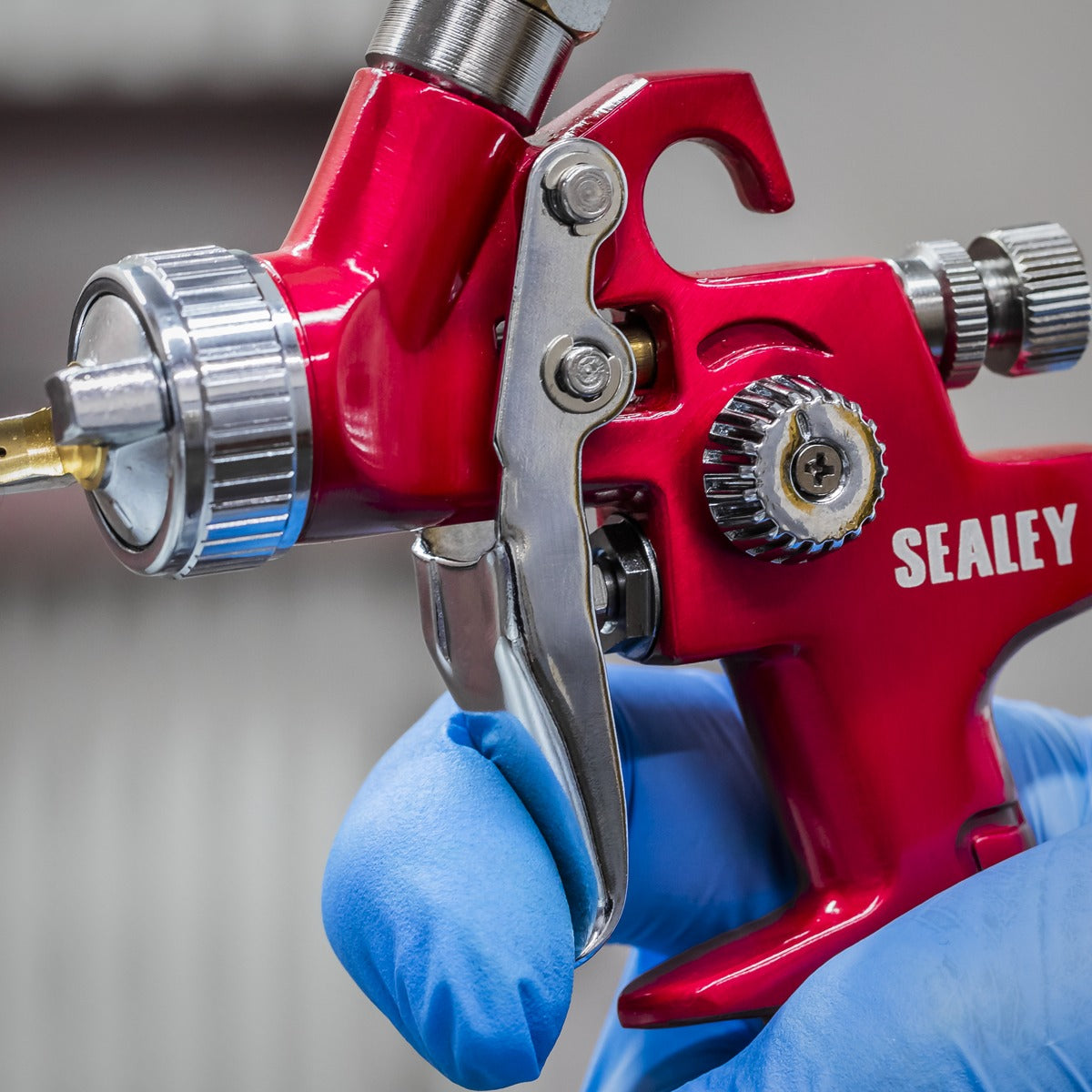Sealey Workshop Series HVLP Gravity Feed Touch-Up Spray Gun 0.8mm Set-Up HVLP731