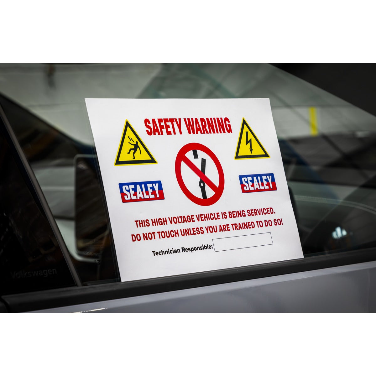 Sealey Hybrid/Electric Vehicle Warning Sign HYBRIDSIGN