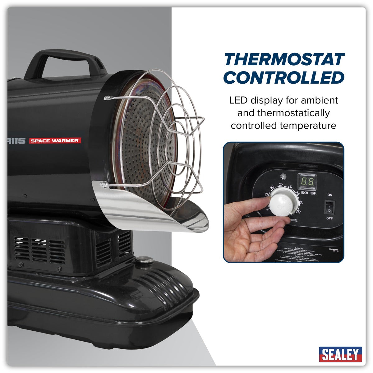 Sealey Infrared Space Warmer Kerosene/Diesel Heater 51,000Btu/hr IR115