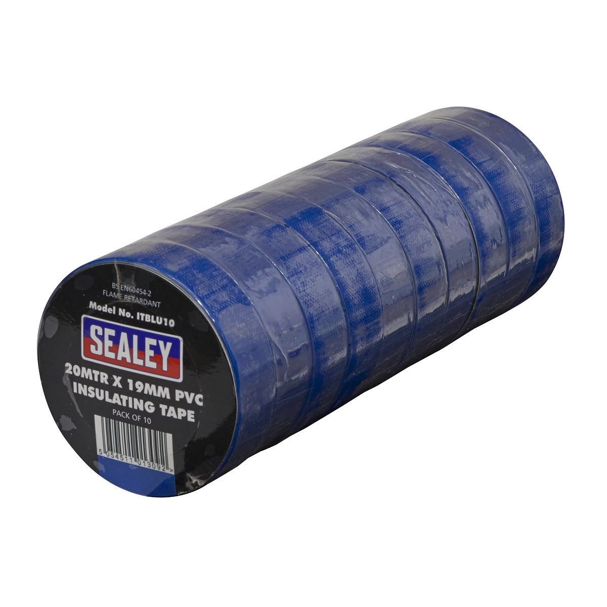 Sealey PVC Insulating Tape 19mm x 20m, Blue - Pack of 10 ITBLU10