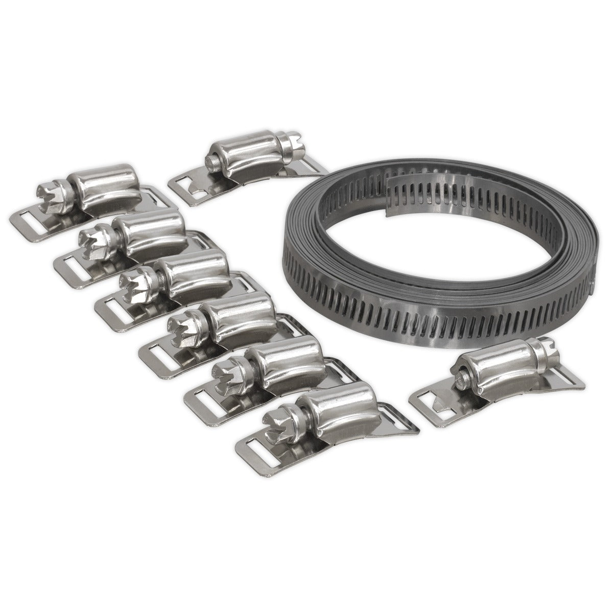 Sealey Self-Build Hose Clip Set 12.7mm Band Width JC972
