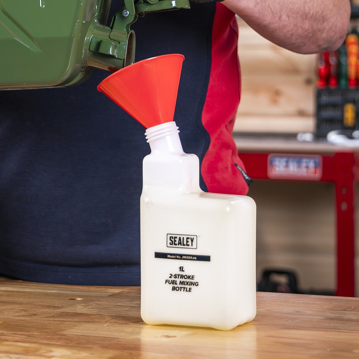 Sealey 2-Stroke Fuel Mixing Bottle 1L JMIX01