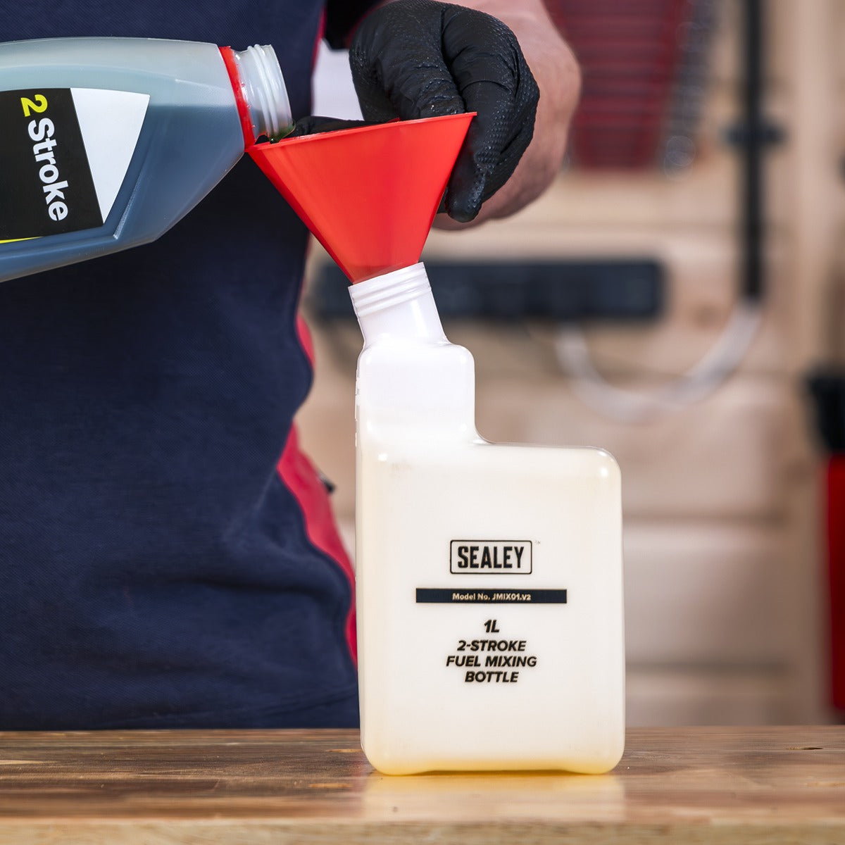 Sealey 2-Stroke Fuel Mixing Bottle 1L JMIX01
