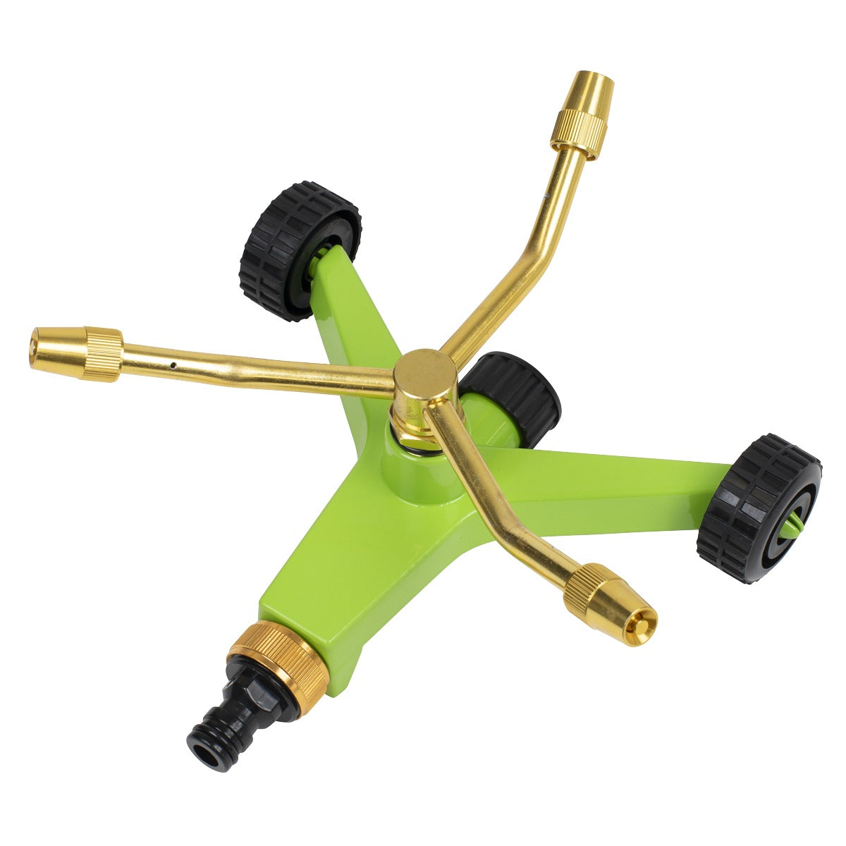 Sealey 3-Arm Brass Sprinkler with Metal Wheeled Base JS2032