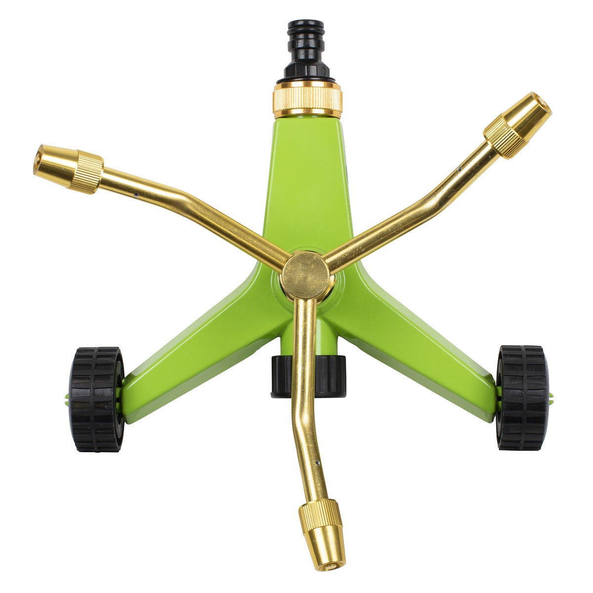 Sealey 3-Arm Brass Sprinkler with Metal Wheeled Base JS2032