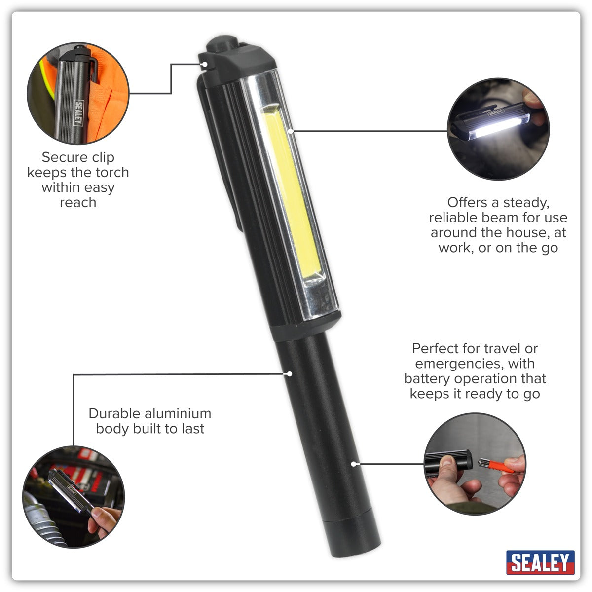 Sealey Penlight 3W COB LED LED125