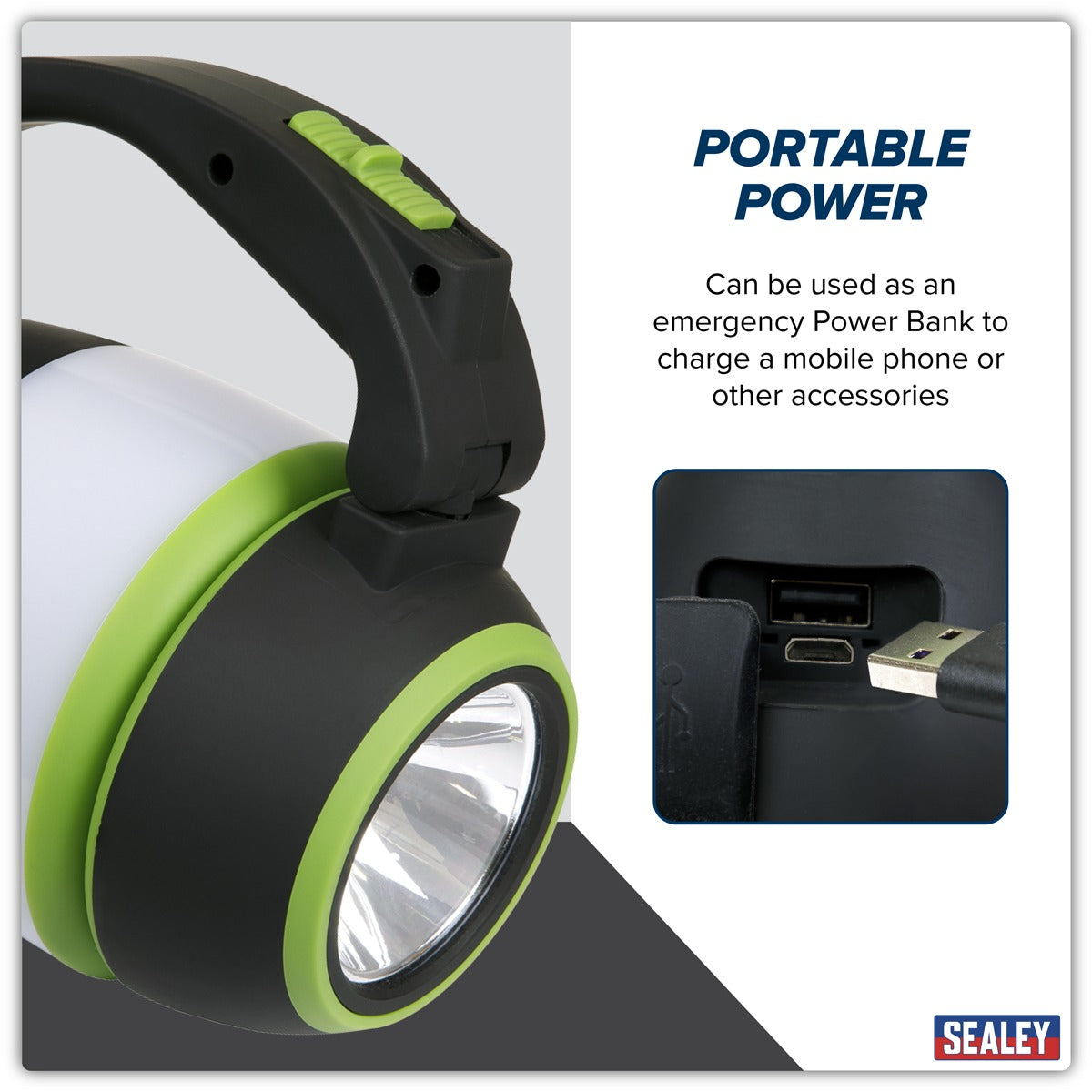 Sealey Rechargeable 3-in-1 Spotlight 3W SMD LED LED140