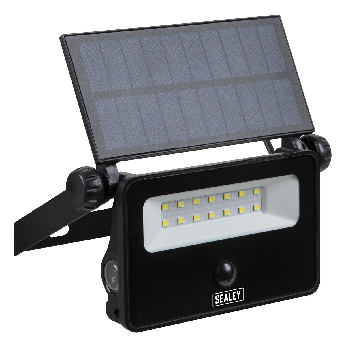 Sealey Extra-Slim Solar Floodlight with Wall Bracket 16W SMD LED LED16S