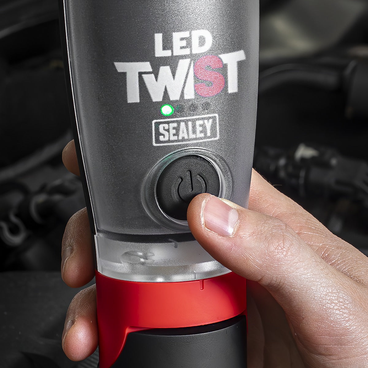 Sealey Rechargeable LED Twist Inspection Light 20W COB & 3W SMD, 3000lm, Magnetic Base & Power Bank LED3001